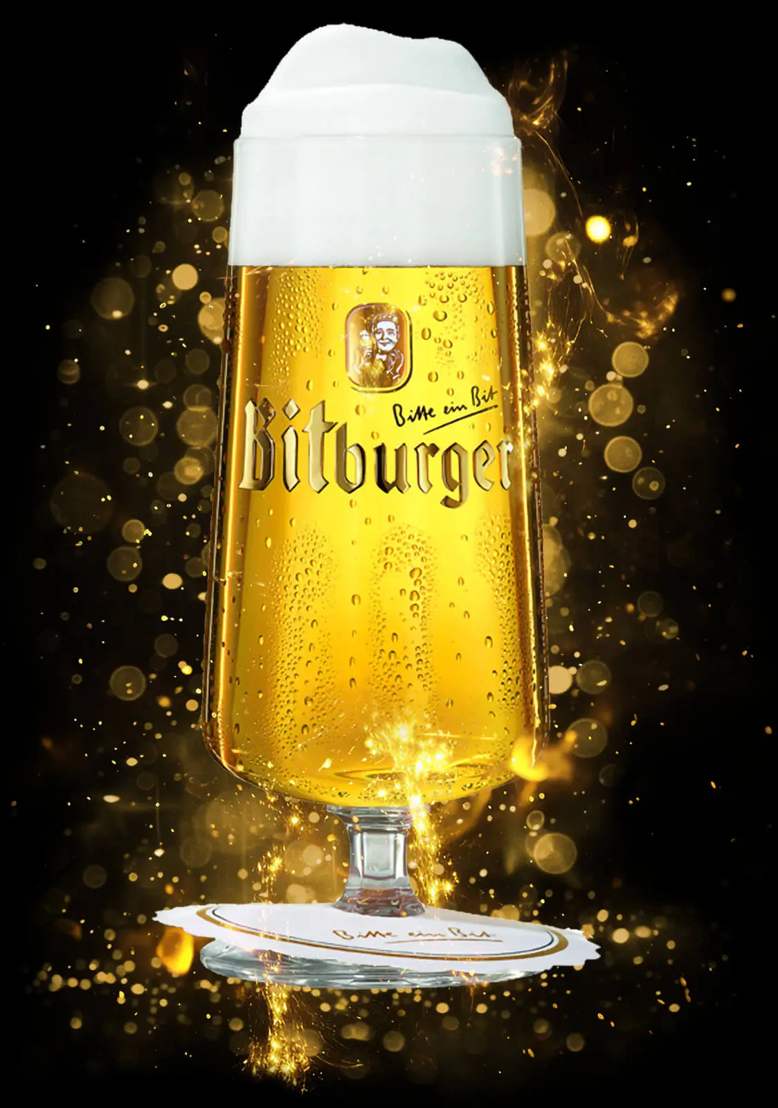 Bitburger Pils im Ausschank