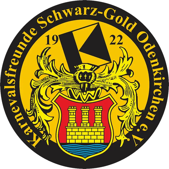 Logo der Karnevalsfreunde Schwarz-Gold Odenkirchen